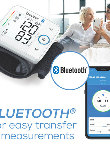 Monitor de brazo de presión arterial de muñeca Bluetooth Beurer, Premium 800W