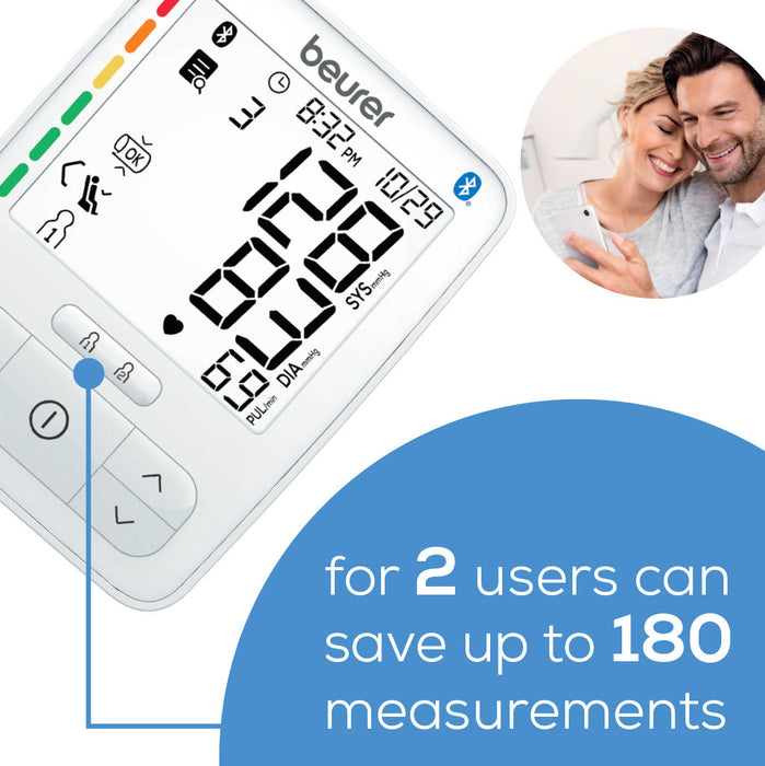 Upper Arm Bluetooth Blood Pressure Monitor, Deluxe 600