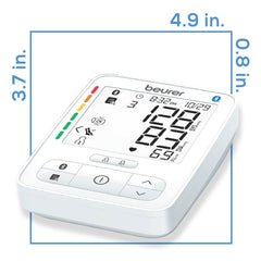 Beurer Monitor de presión arterial Bluetooth para la parte superior del brazo, Deluxe 600