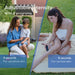 Adjustable intensity with 3-second program for sensitive skin and 6-second program for normal skin.