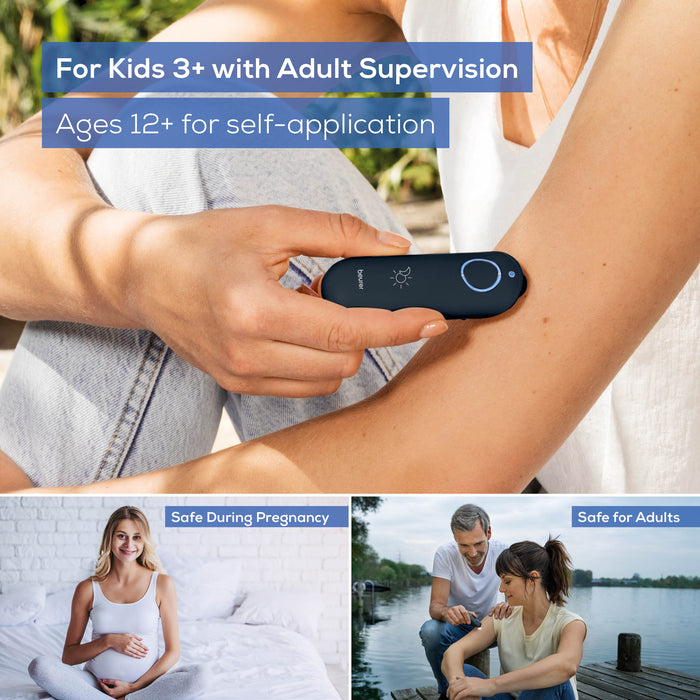 Insect bite healer is safe for kids with supervision and for self-use ages 12+, safe for pregnancy and adults.