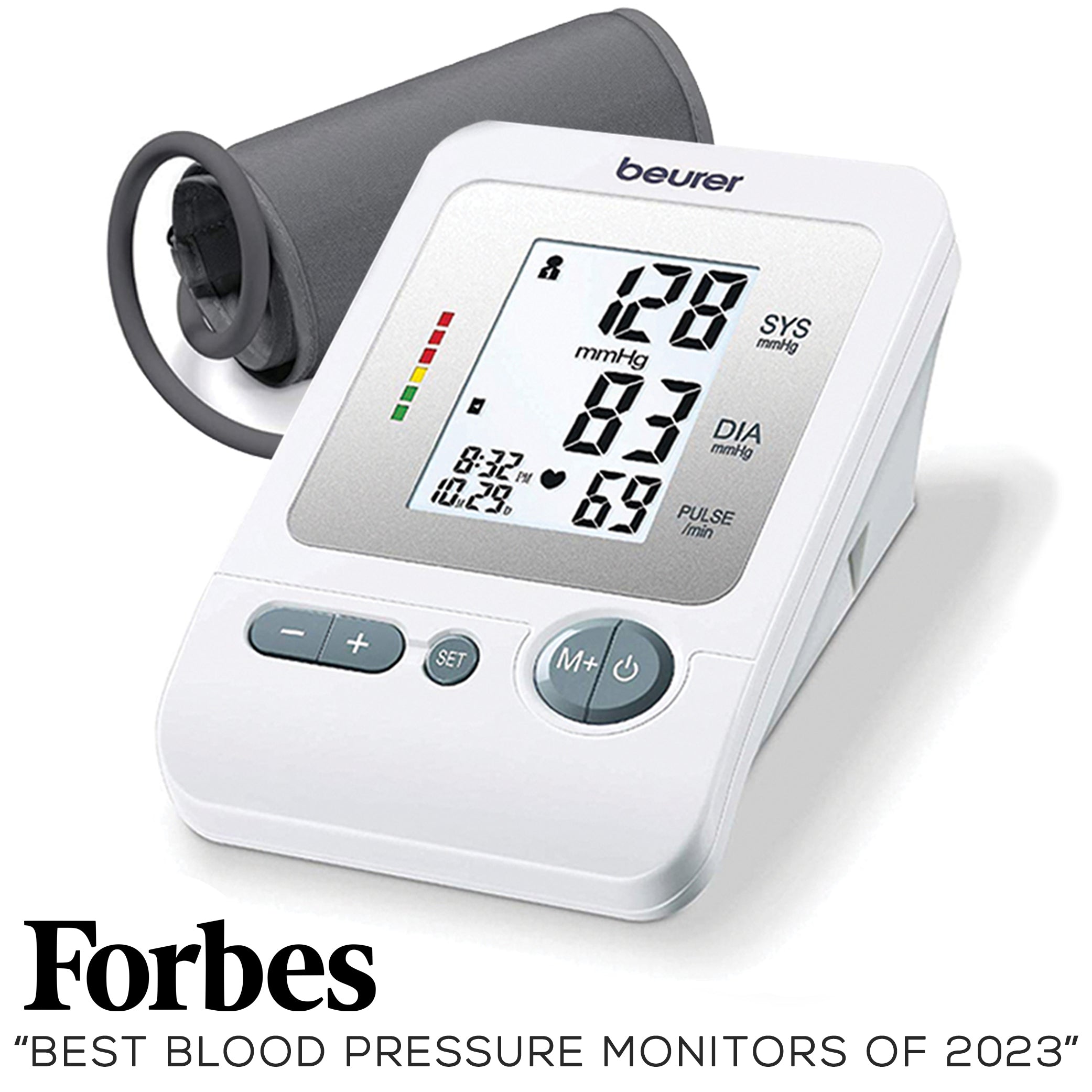 Beurer Upper Arm Blood Pressure Monitor, BM26 voted forbes best blood pressure monitor