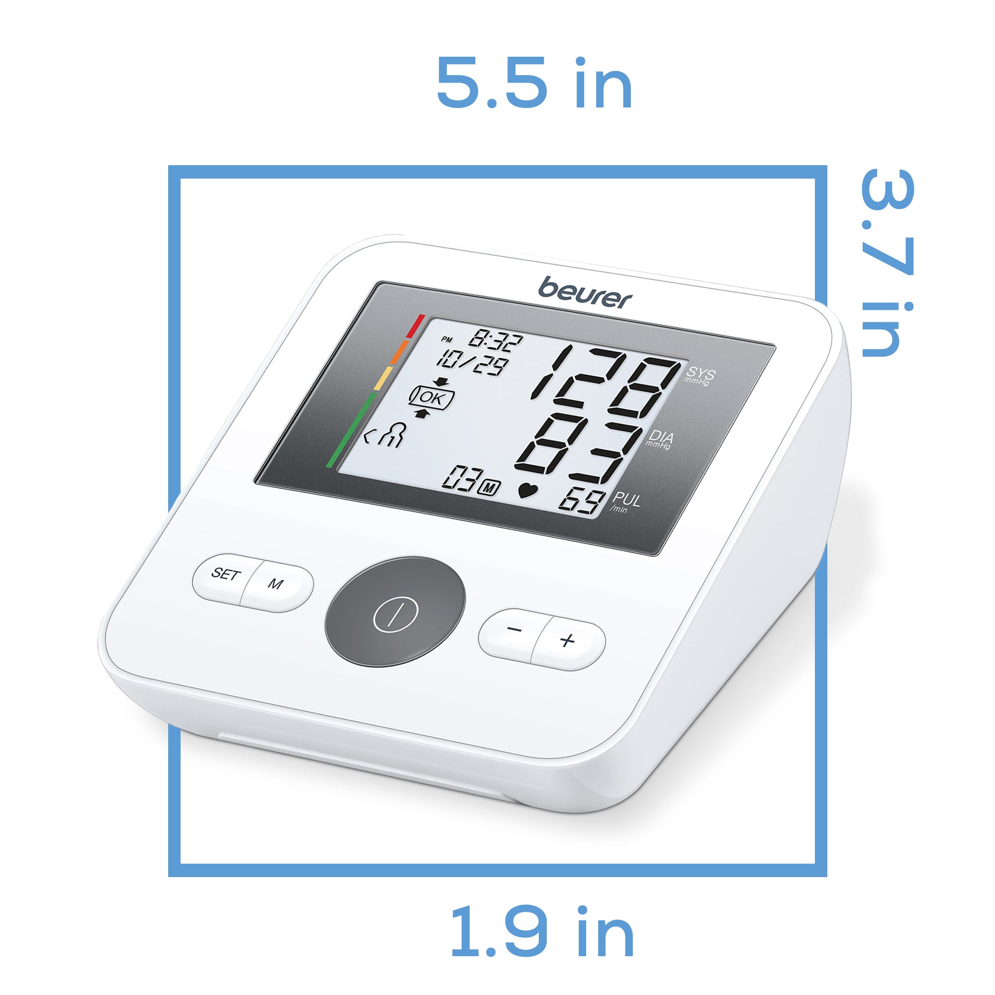  Beurer BM28 Blood Pressure Machine/Cuff Arm, Stores Up to 120  Readings, Home Blood Pressure Monitors with Arrhythmia Detection, bp Monitor  arm with bp Cuff Automatic : Health & Household