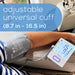 Universal cuff is included fits arms 8.7" to 16.5". 