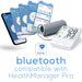 This blood pressure machine is bluetooth compatible and syncs through the Beurer HealthManager Pro app. 