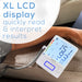 XL Backlit Display makes results easier to read and interpret results.
