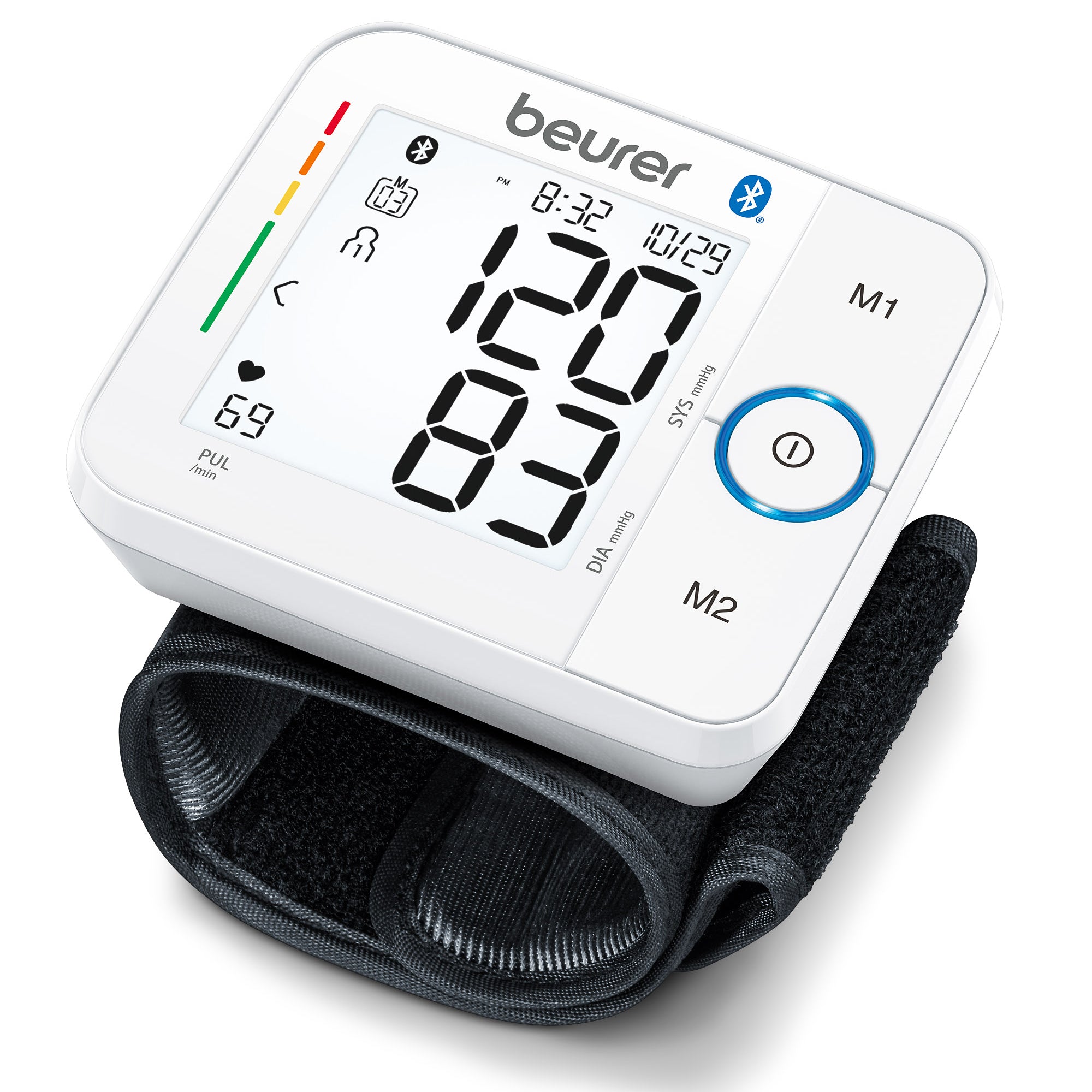 Bluetooth Wrist Blood Pressure Monitor, Premium 800W