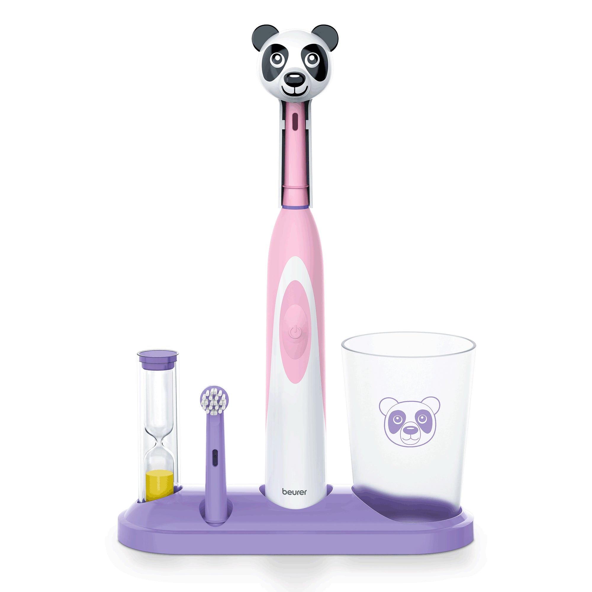 Polly the Panda Juego de cepillos de dientes eléctricos para niños, TB10P