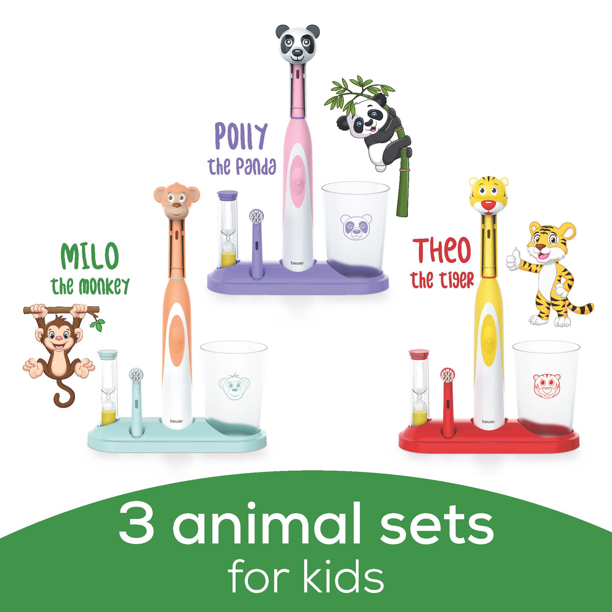 Polly the Panda Electric Toothbrush Set for Kids, TB10P