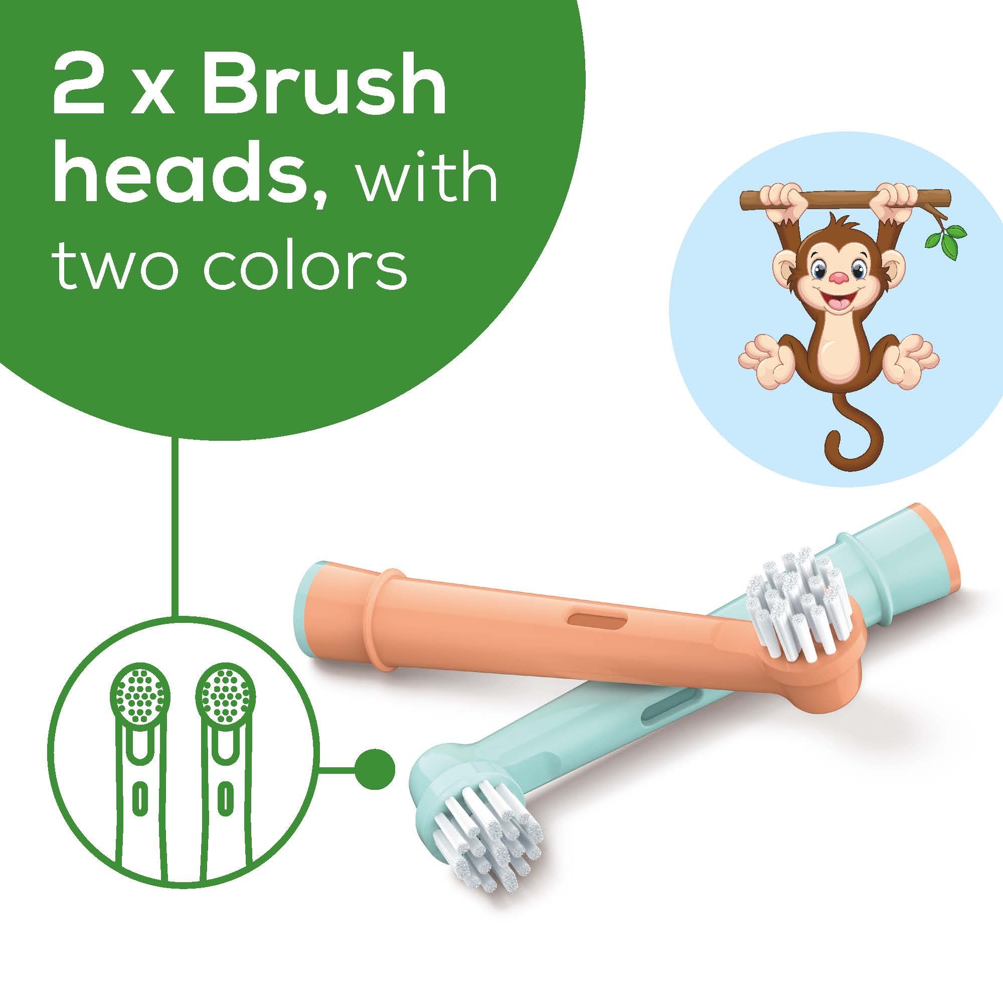 Milo the Monkey Toothbrush Heads, TB10M BH