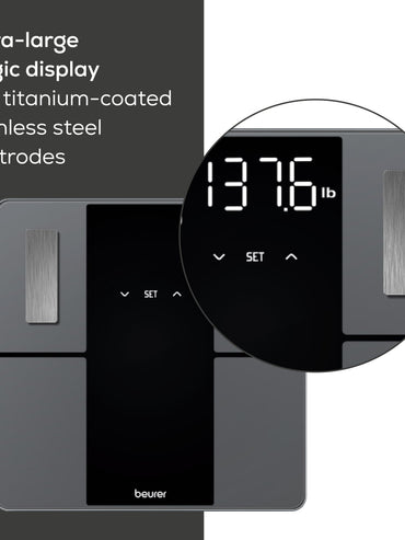 Bluetooth Body Composition Scale | Smart Scale with App for Fitness Tracking