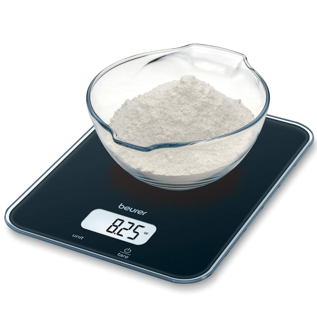 Beurer Digital Kitchen, Food Scale with Easy-to-Read Touch Display, 11 lbs, KS26