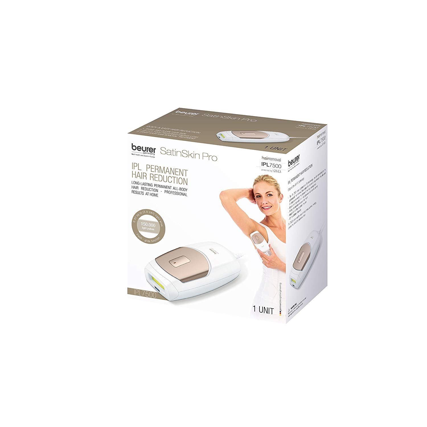 Hair Removal Beurer Device, America North IPL7500 –