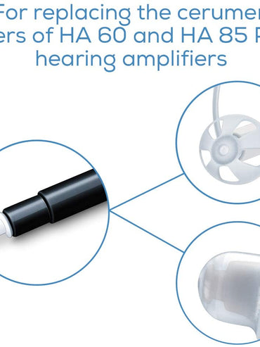 Protectores anticerumen Beurer para amplificadores auditivos HA60 y HA85 #641.16 (32 piezas) 