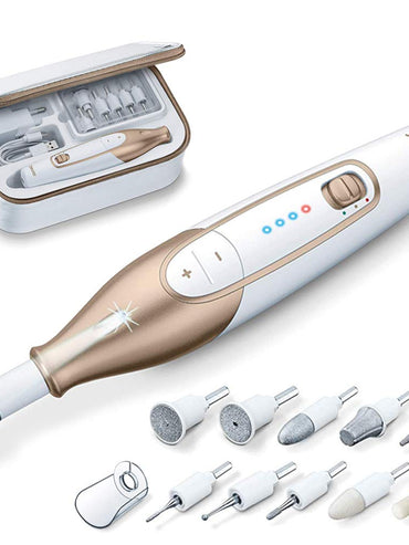 Professional Cordless 14-Piece Manicure & Pedicure Nail Drill Kit, MP64