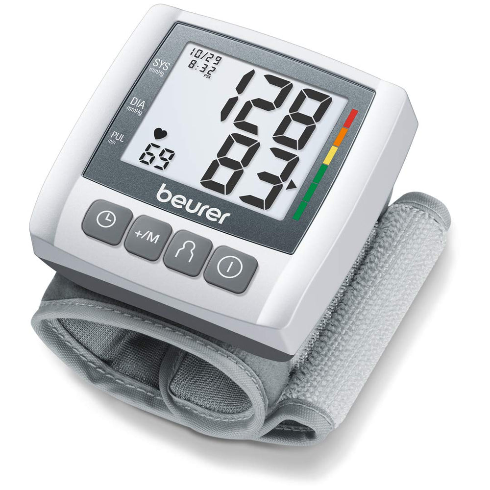 Beurer Bluetooth Wrist Blood Pressure Monitor Silver BC57 - Best Buy