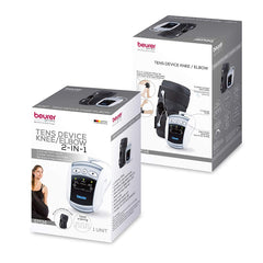 Beurer EM34 2-in-1 Knee & Elbow TENS Unit box 