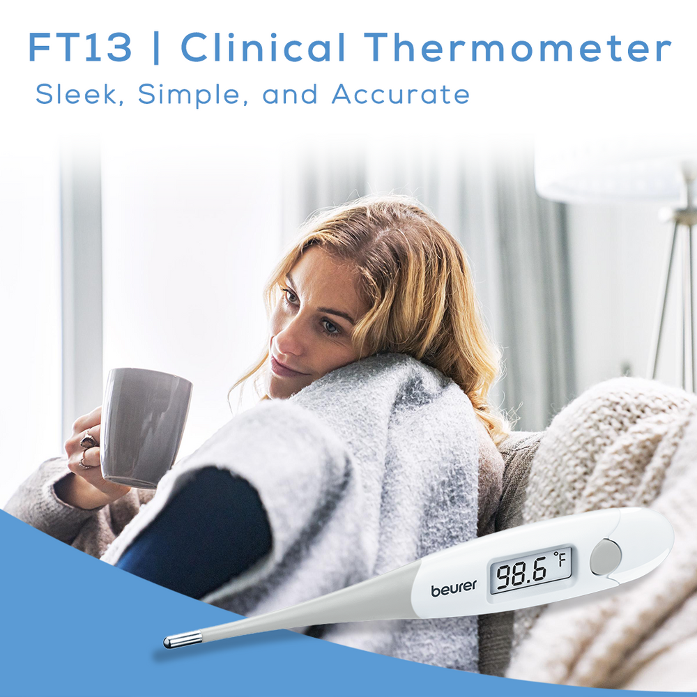 Beurer Clinical Thermometer Celsius + Fahrenheit , FT13