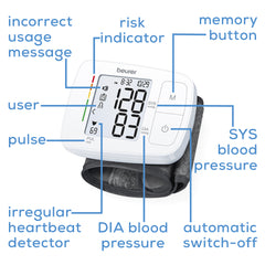 Beurer Talking Wrist Blood Pressure Monitor, BC21