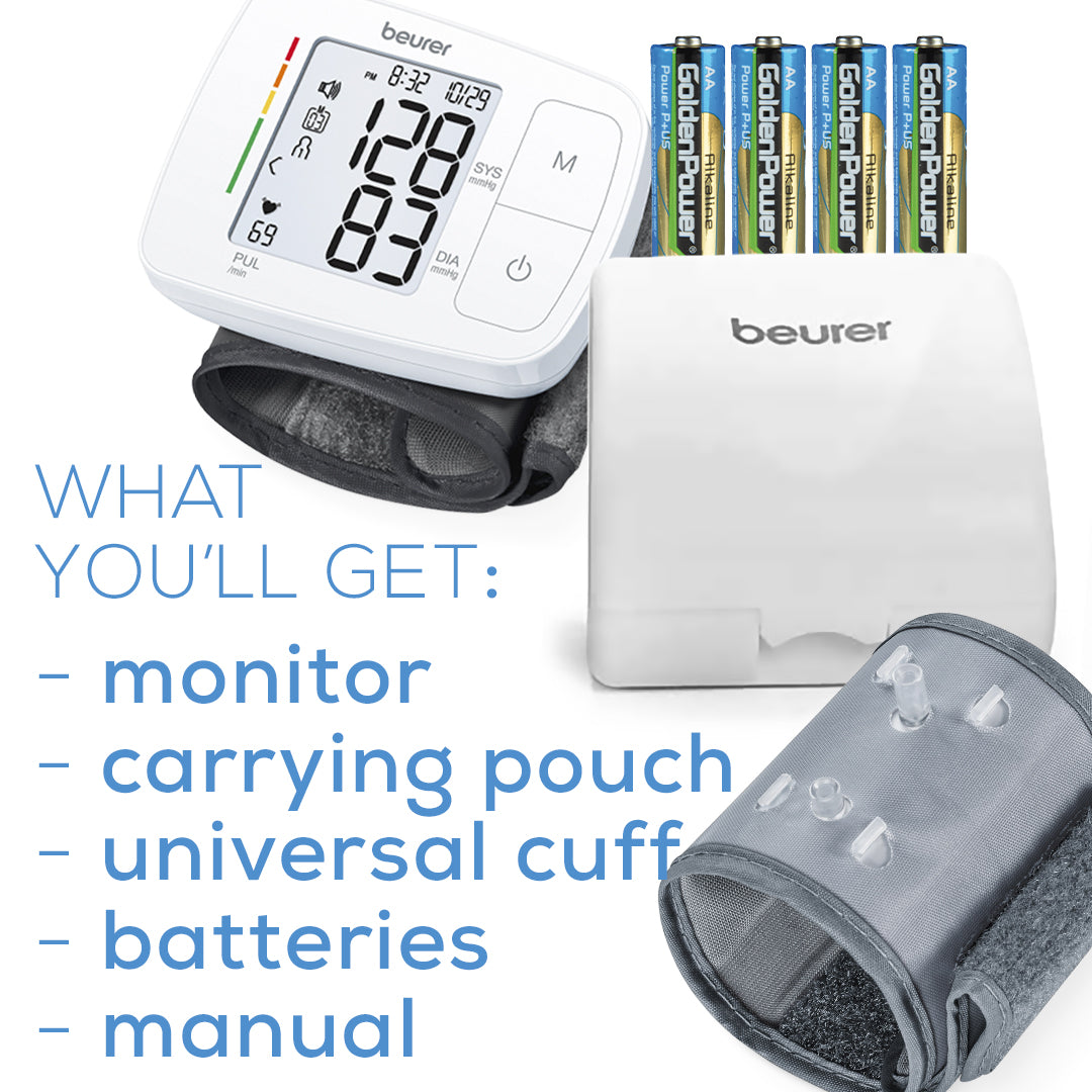 Beurer Talking Wrist Blood Pressure Monitor, BC21