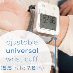 Beurer Bluetooth Smart, Wireless & Automatic Wrist Blood Pressure Monitor BC57 adjustable universal wrist cuff