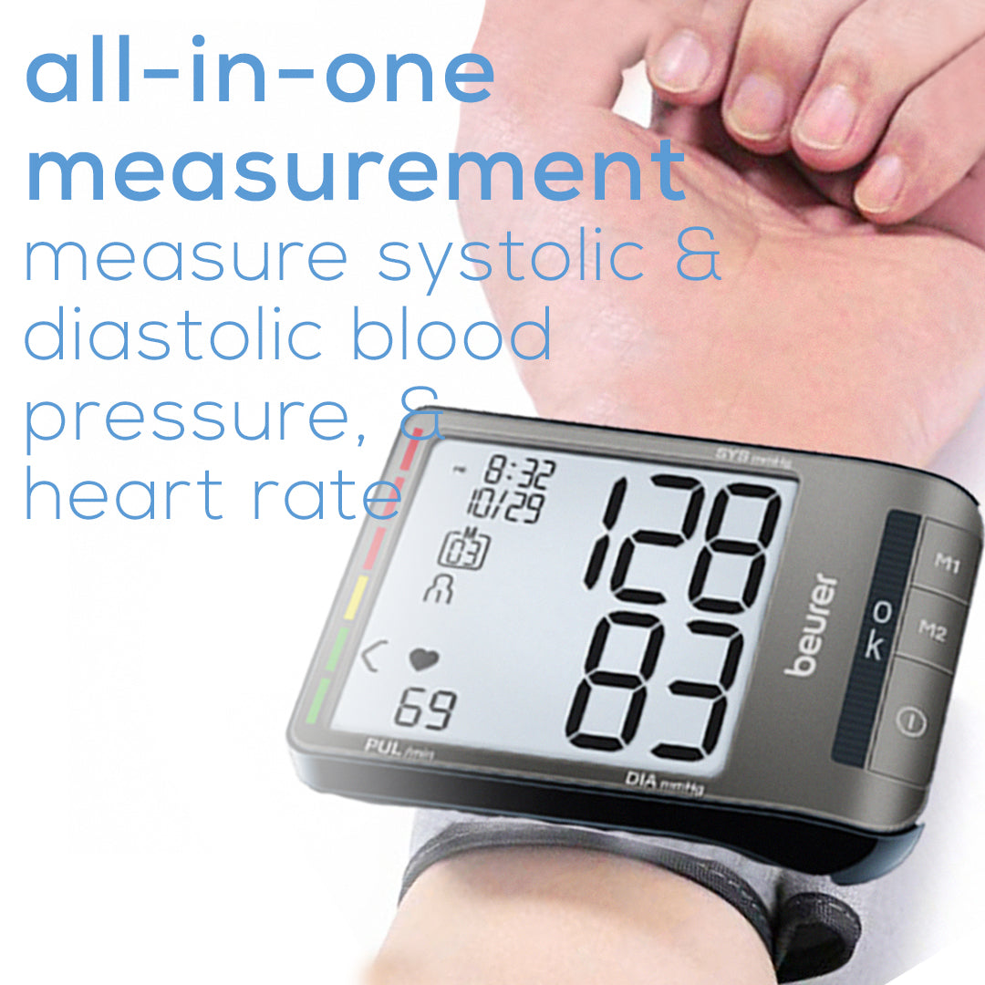 Beurer Automatic & Digital Wrist Blood Pressure Monitor, BC81 all in one measurement 