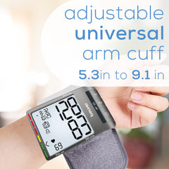 Beurer Automatic & Digital Wrist Blood Pressure Monitor, BC81 adjustable universal arm cuff