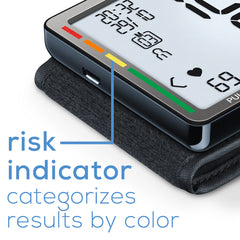 Beurer Automatic & Digital Wrist Blood Pressure Monitor, BC81 risk indicator