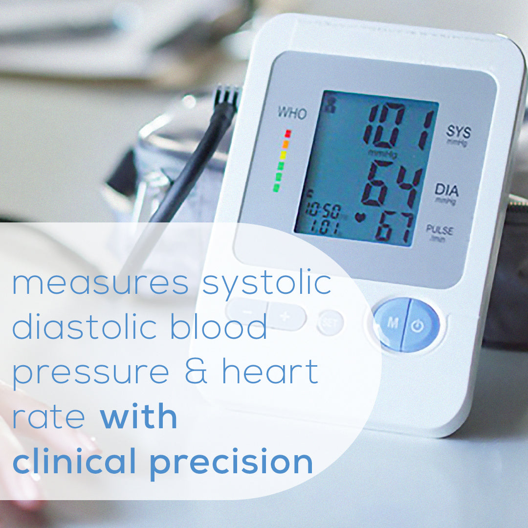 Beurer BM26 Upper Arm Blood Pressure Monitor measures systolic and diastolic blood pressure  and heart rate with clinical precision