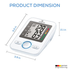 Beurer / Caring Mill by Beurer Upper Arm Blood Pressure Monitor, BM31CM dimensions
