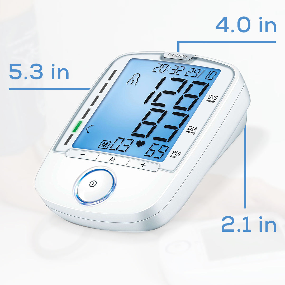 Beurer BM47 Upper Arm Blood Pressure Monitor size