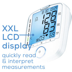 Beurer BM47 Upper Arm Blood Pressure Monitor LCD Display