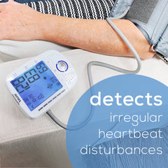 Beurer Talking Upper Arm Blood Pressure Monitor, BM50 detects irregular heartbeat disturbances