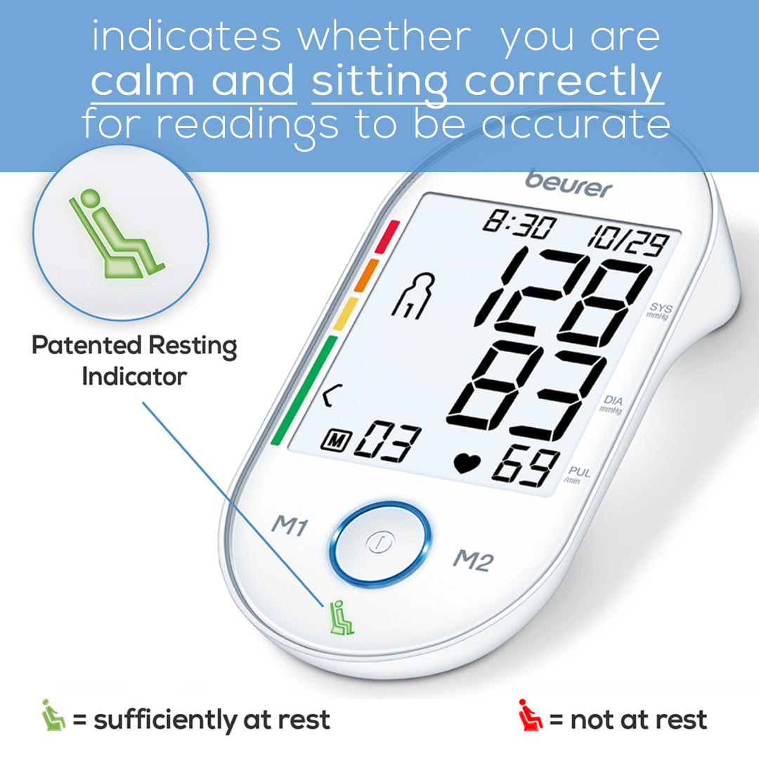 Beurer Resting Indicator Upper Arm Blood Pressure Monitor, BM55