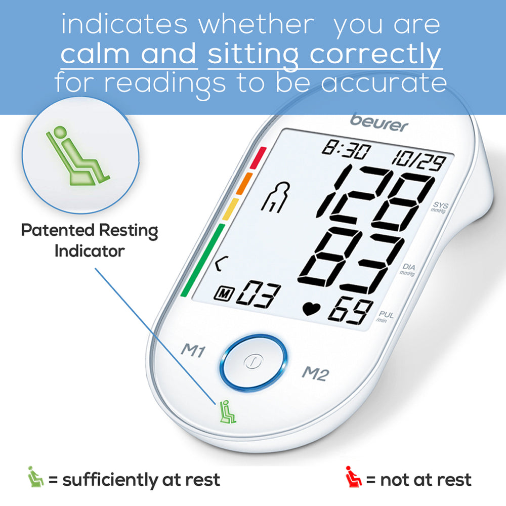 Resting Indicator Upper Arm Blood Pressure Monitor, BM55