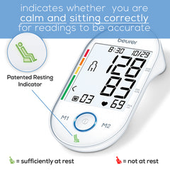 Beurer Upper Arm Blood Pressure Monitor BM55 patent technology