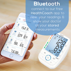 Beurer BM67 Upper Arm Blood Pressure Monitor healthcoach app connectivity