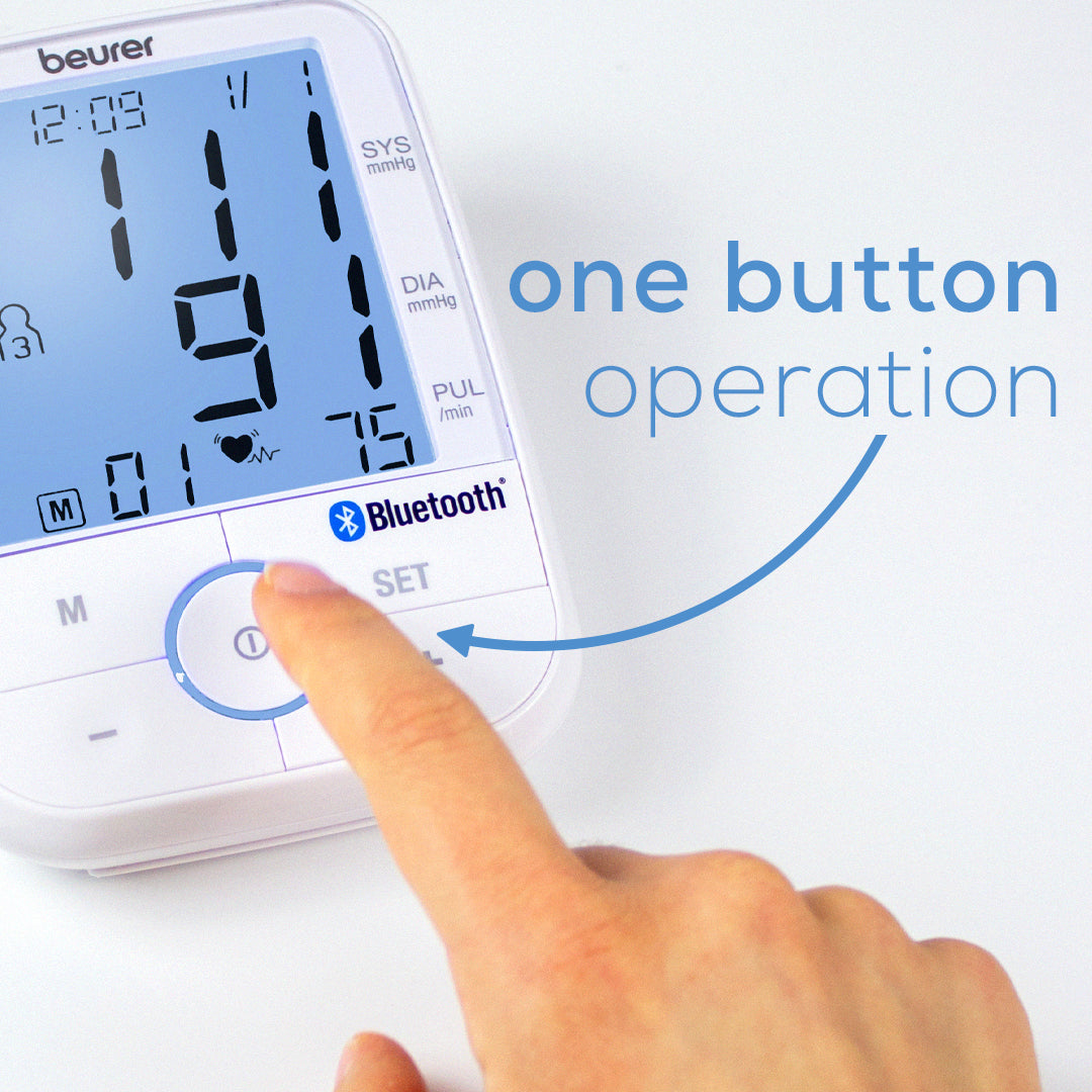 Best Buy: Beurer Bluetooth Upper Arm Blood Pressure Monitor White BM76