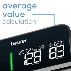 Beurer Bluetooth One-Piece Blood Pressure Monitor, BM81 average value calculation 
