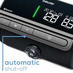 Beurer Bluetooth One-Piece Blood Pressure Monitor, BM81 automatic shut off