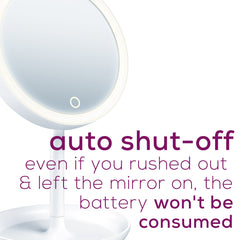 Beurer Illuminated Cosmetics Mirror, BS45 auto shut off battery wont be consumed