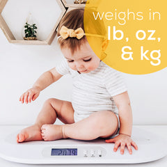 Beurer Bluetooth Digital Baby & Pet Scale,  BY90 weighs in pounds ounces and kilograms