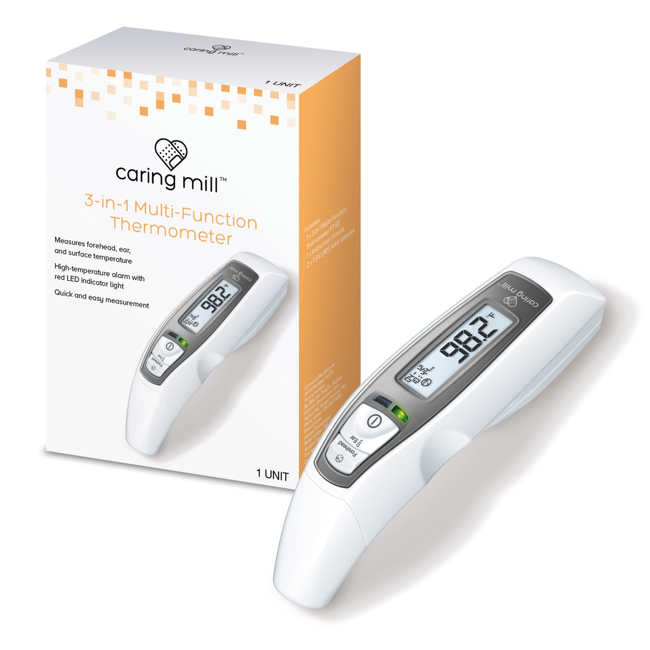 Care Touch Multi-function Thermometer (Case of 48 units)