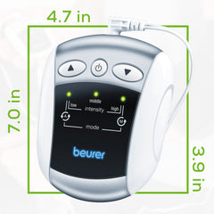 Beurer EM34 2-in-1 Knee & Elbow TENS Unit dimensions