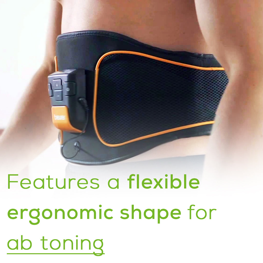EMS Abdominal Muscle Toning Trainer ABS Stimulator Toner Fitness Binder Gym  Belt