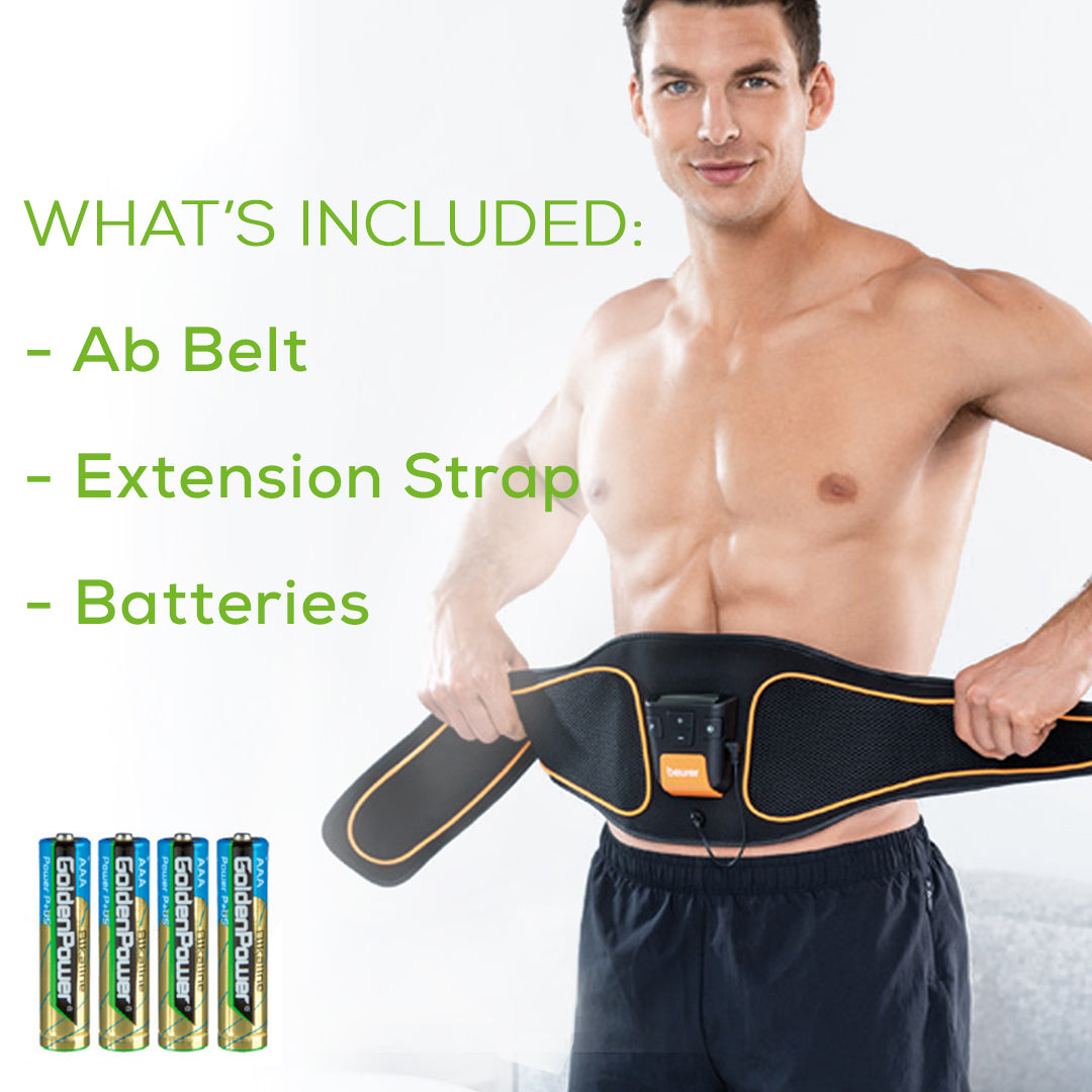 Beurer Abdominal Muscle EMS Belt EM37 whats included