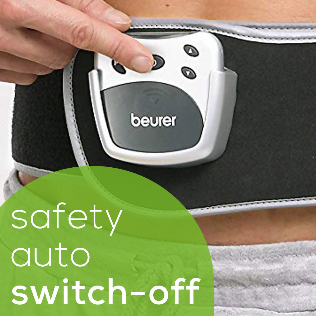 Beurer Lower Back TENS Support Belt, EM38 safety auto switch off 