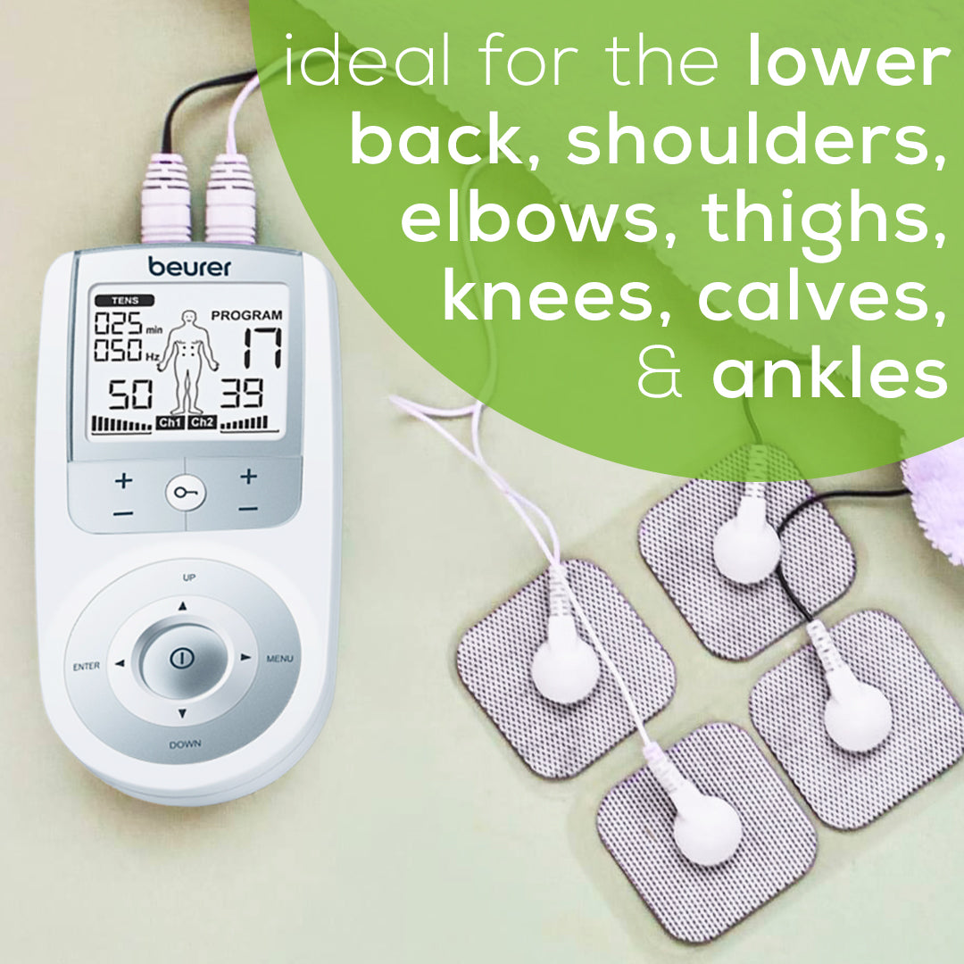 Beurer EM44 TENS UNIT Muscle Stimulator can be used all over the body