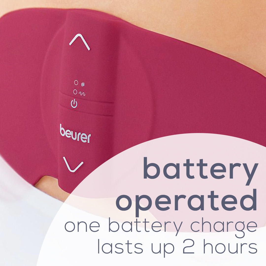 Beurer Menstrual Relief Relax EM50 battery operated one battery charge last up to 2 hours 