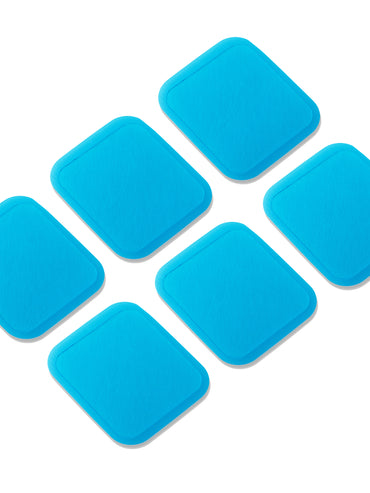 Replacement Self-Adhesive Electrode Gel Pads for TENS Unit EM50/CEM50, EM50 RP (6 Pads)